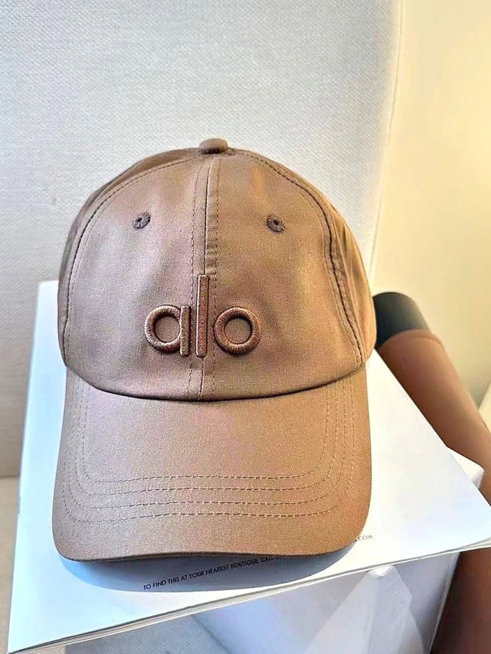 Alo Logo Baseball Cap in Brown